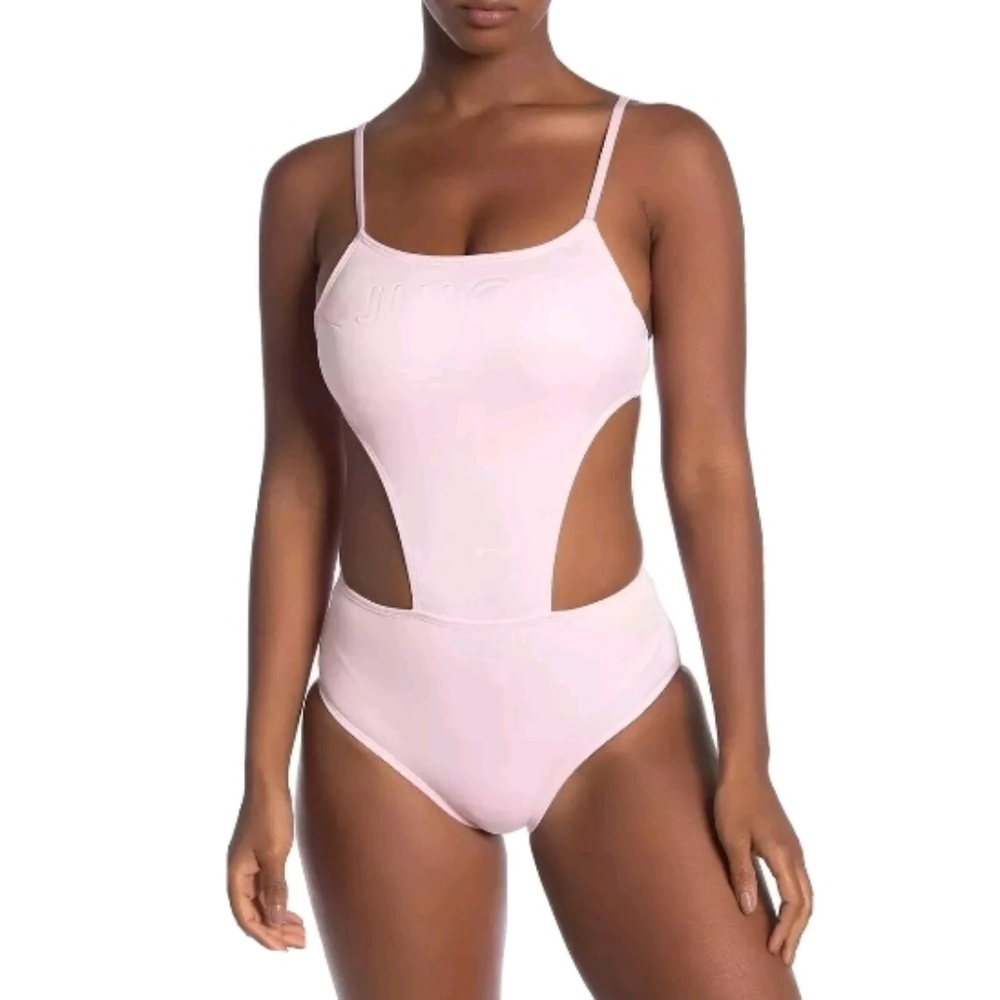Juicy Couture Coral Embossed Logo Monokini Pink XL